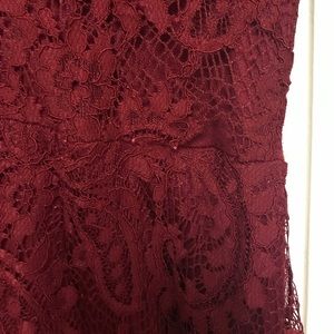 Honey Punch Dresses - Honeypunch lace burgundy dress Honey Punch Dresses - Honeypunch lace burgundy dress